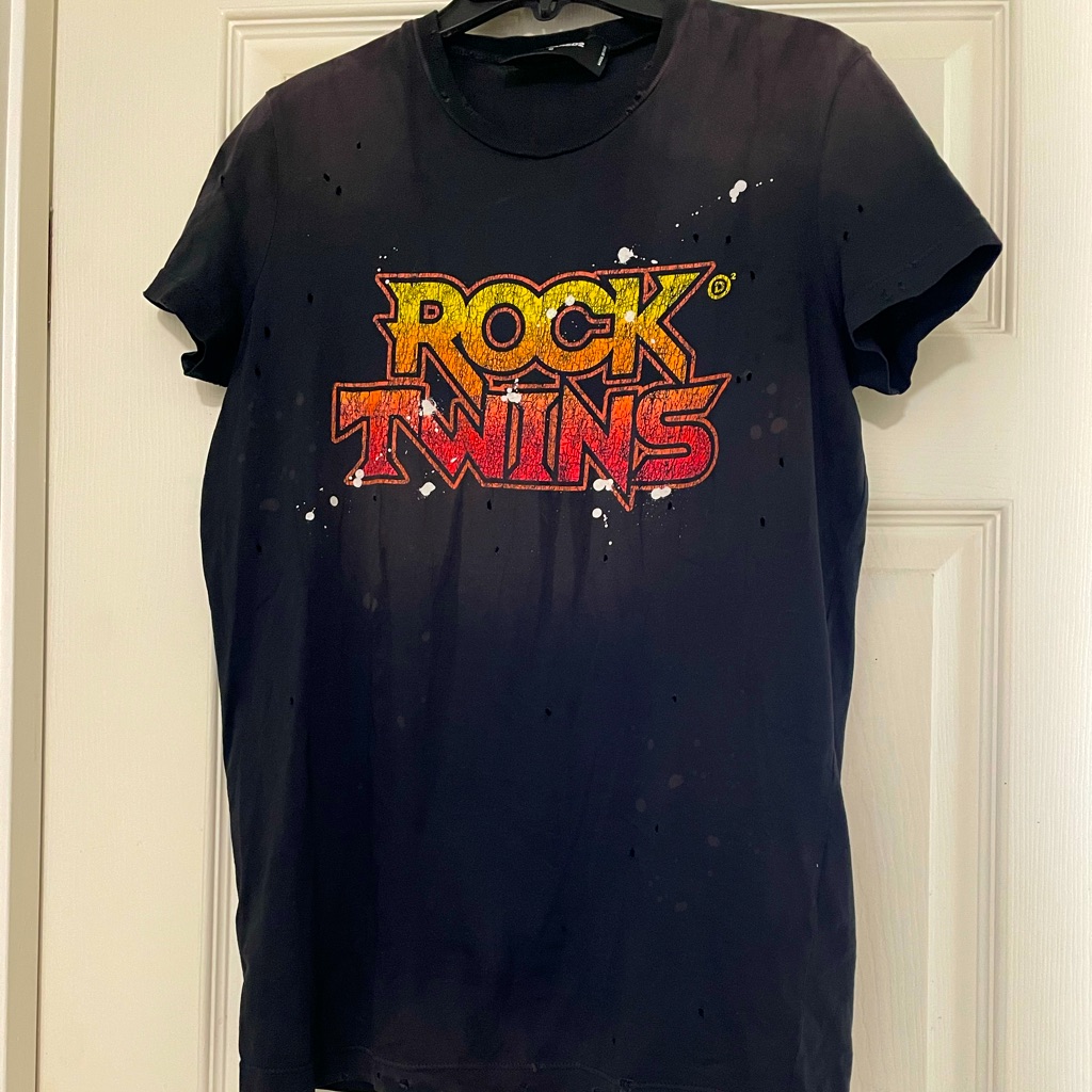 Dsquared2 Distressed Rock Twins T-Shirt